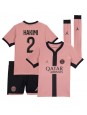 Paris Saint-Germain Achraf Hakimi #2 Ausweichtrikot für Kinder 2024-25 Kurzarm (+ Kurze Hosen)